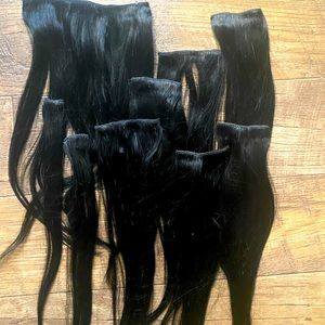 Human Hair Clip Ins Hair Extensions